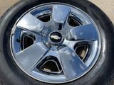 20" Chevy Silverado Tahoe Suburban chrome OEM 5417 wheel rim tire Texas Truck Tire