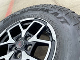 17" Jeep Wrangler Rubicon OEM 95730 9327 wheels rims Gladiator FALKEN A/T 33" Texas Truck Tire