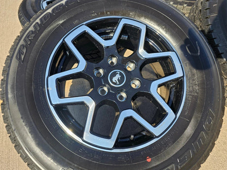 18" Ford Ranger Bronco wheels rims tires black 95213 tires 2023 2024 2025 NEW Texas Truck Tire