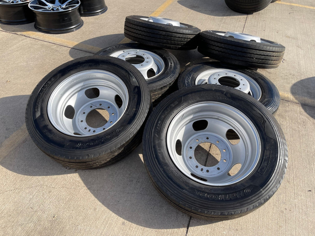 19.5" RAM 4500 5500 Ford F-450 Dually F-550 rims wheels OEM 10x225 HANKOOK NEW Texas Truck Tire