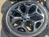 22" Dodge Ram 1500 OEM Laramie wheels LIMITED Gray 2685 2727 tires Texas Truck Tire