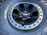17" Ford F-150 Raptor OEM BEADLOCK rims wheels 10459 95210 M/T2 37" tires NEW Texas Truck Tire