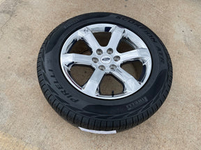 20" Ford F-150 OEM rim wheel CHROME 10347 Expedition spare PIRELLI A/T NICE Texas Truck Tire