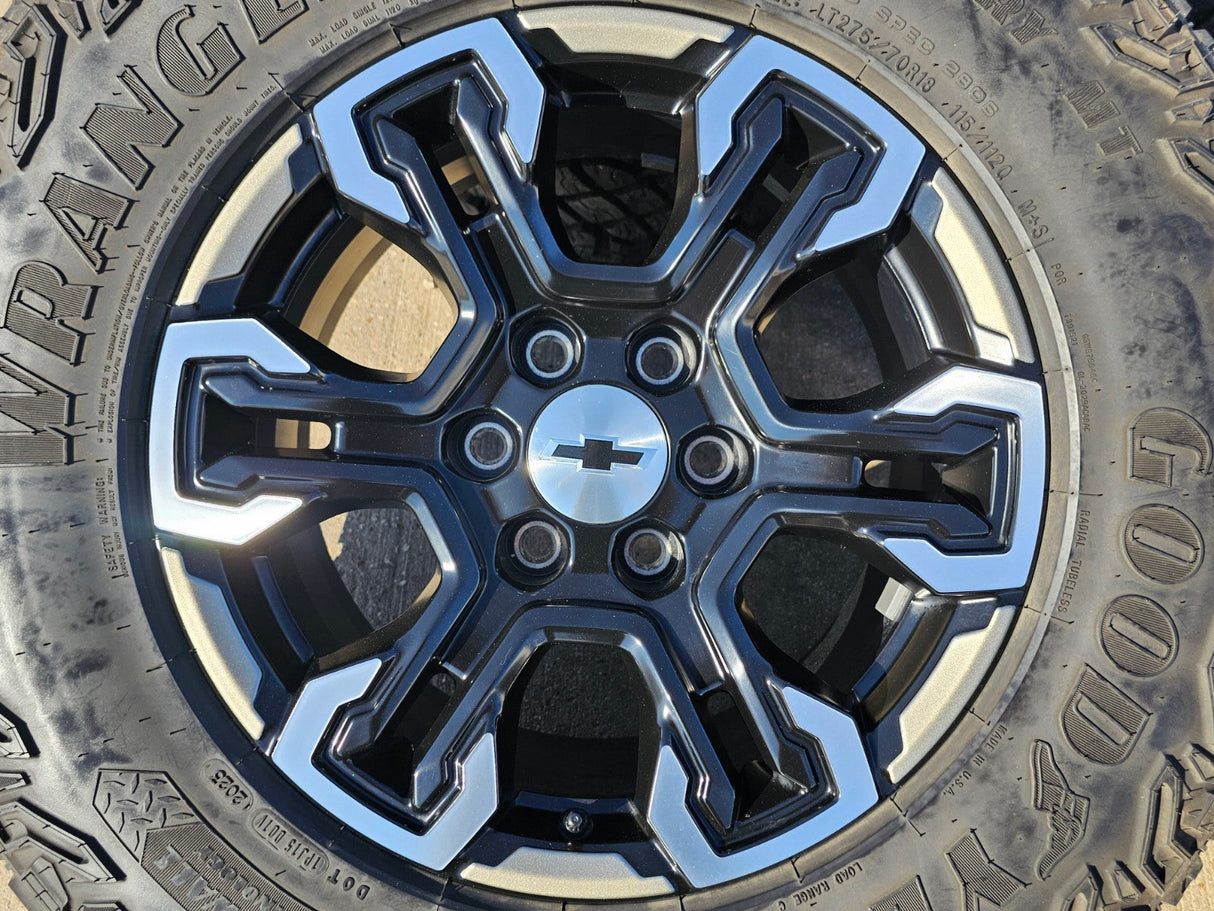 18" Chevy Silverado ZR2 Tahoe TRAIL BOSS Sierra OEM 95415 wheels rims GOODYEAR Texas Truck Tire