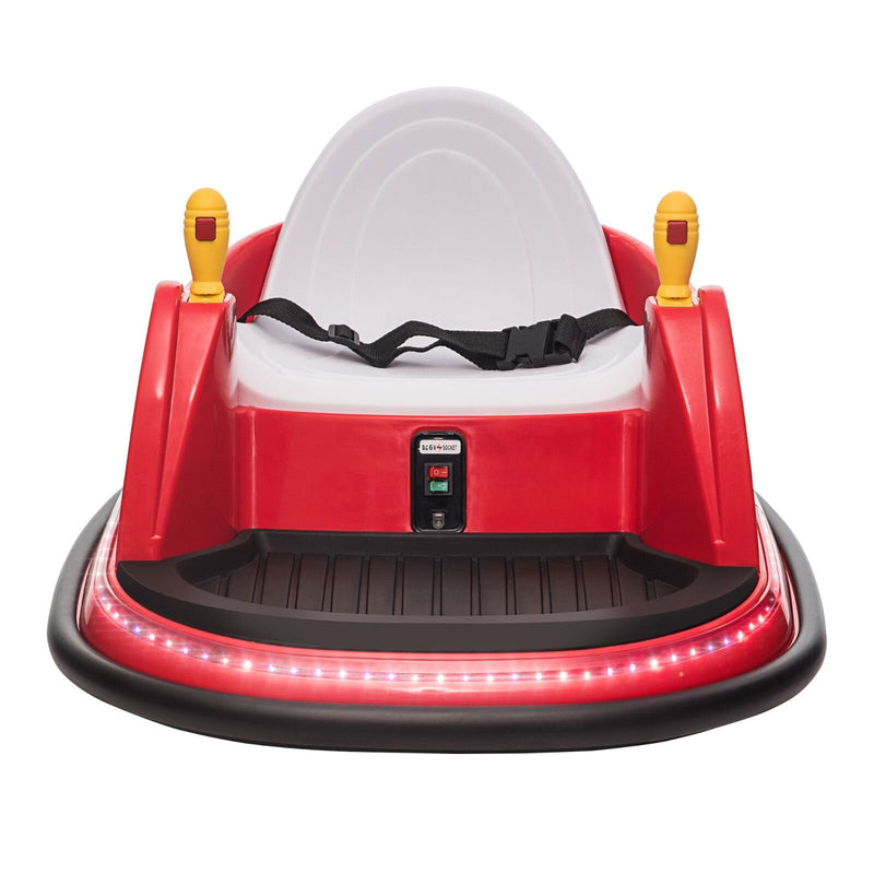 6V Kids Ride-On Bumper Car with Remote Control, 360° Spin and Flashing Lights for Toddlers