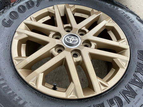 18" Toyota Tundra TRD OEM wheels rims 75281 Sequoia LX600 BRONZE 2025 2026 NEW Texas Truck Tire