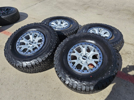 17" Ford F-150 Raptor R OEM Replica BEADLOCK 10460 rims wheels 35" tires BFG NEW Texas Truck Tire