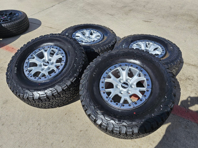 17" Ford F-150 Raptor R OEM Replica BEADLOCK 10460 rims wheels 35" tires BFG NEW Texas Truck Tire