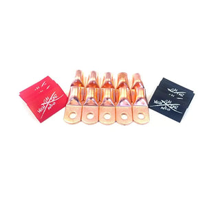 Sky High Car Audio 4G Copper Ring Terminals with 3/8" Hole (10 Pieces) Sky High Car Audio