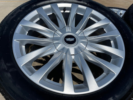 22" Cadillac Escalade Platinum OEM wheels rims 95026 tires 2025 2026 NEW Texas Truck Tire