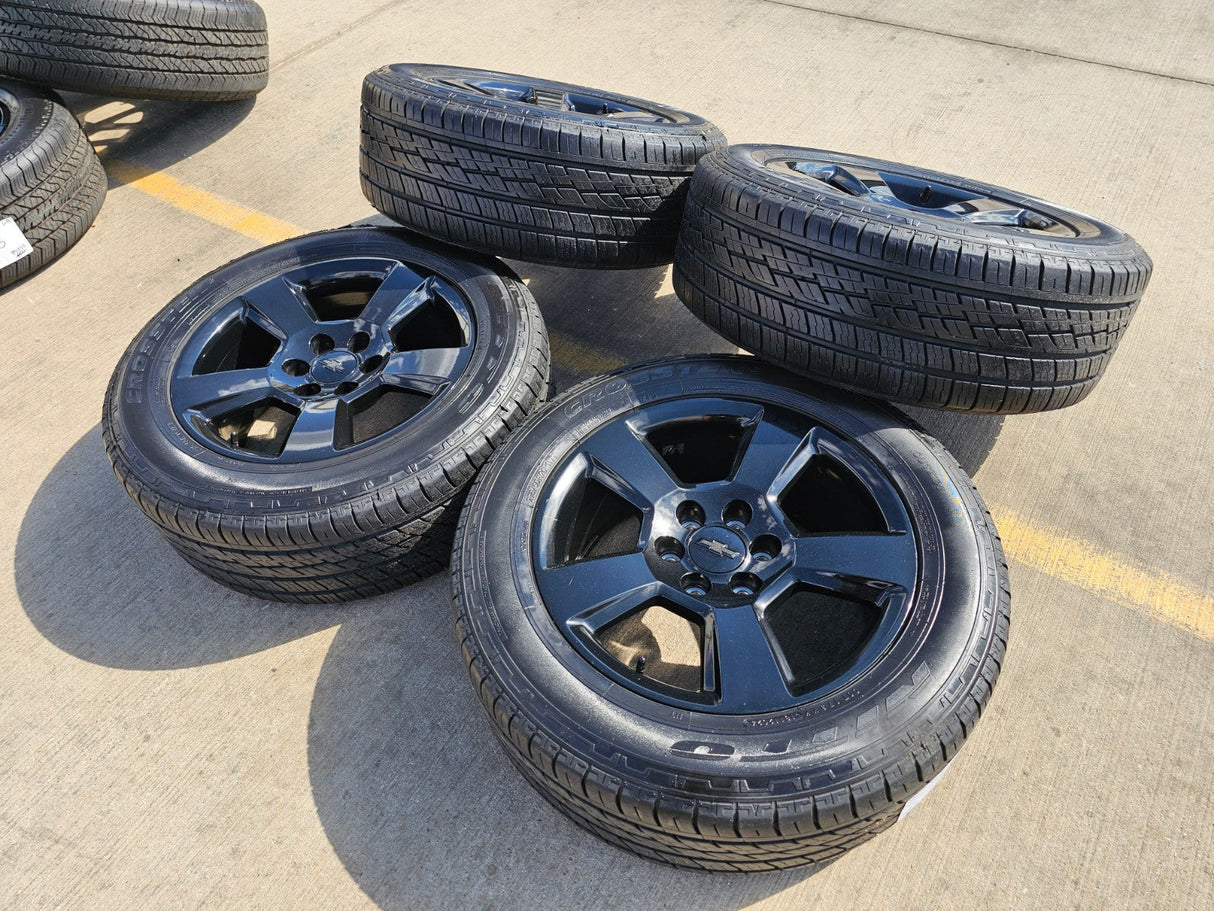 20" Chevy Silverado 1500 Tahoe Suburban OEM wheels rims 5652 5754 tires GMC Texas Truck Tire