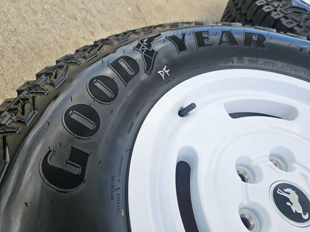 17" Ford Bronco HERITAGE Limited Edition wheels rims white 2025 2026 NEW Texas Truck Tire