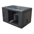 QBOMB12VL SING SQ Single 12" Subwoofer Box For Square Woofer QPower