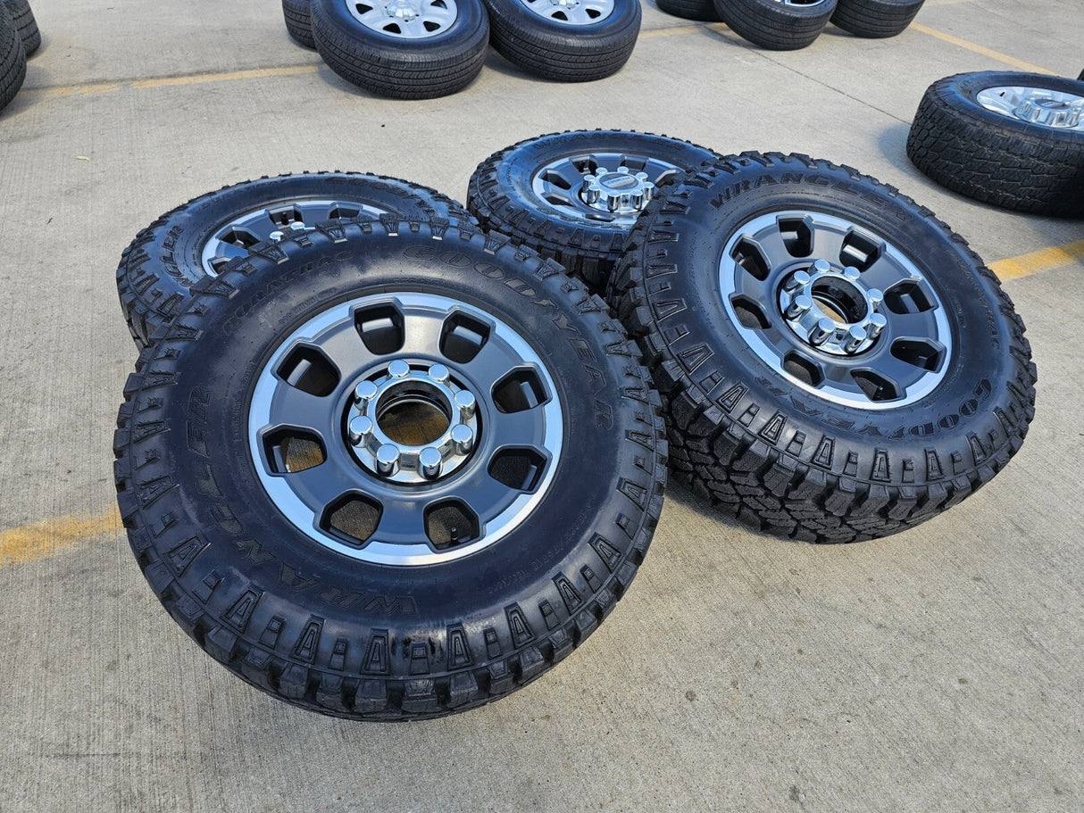 18" Ford F-250 F-350 OEM TREMOR rims wheels 10482 R/T 35" 2024 2025 2026 NEW Texas Truck Tire