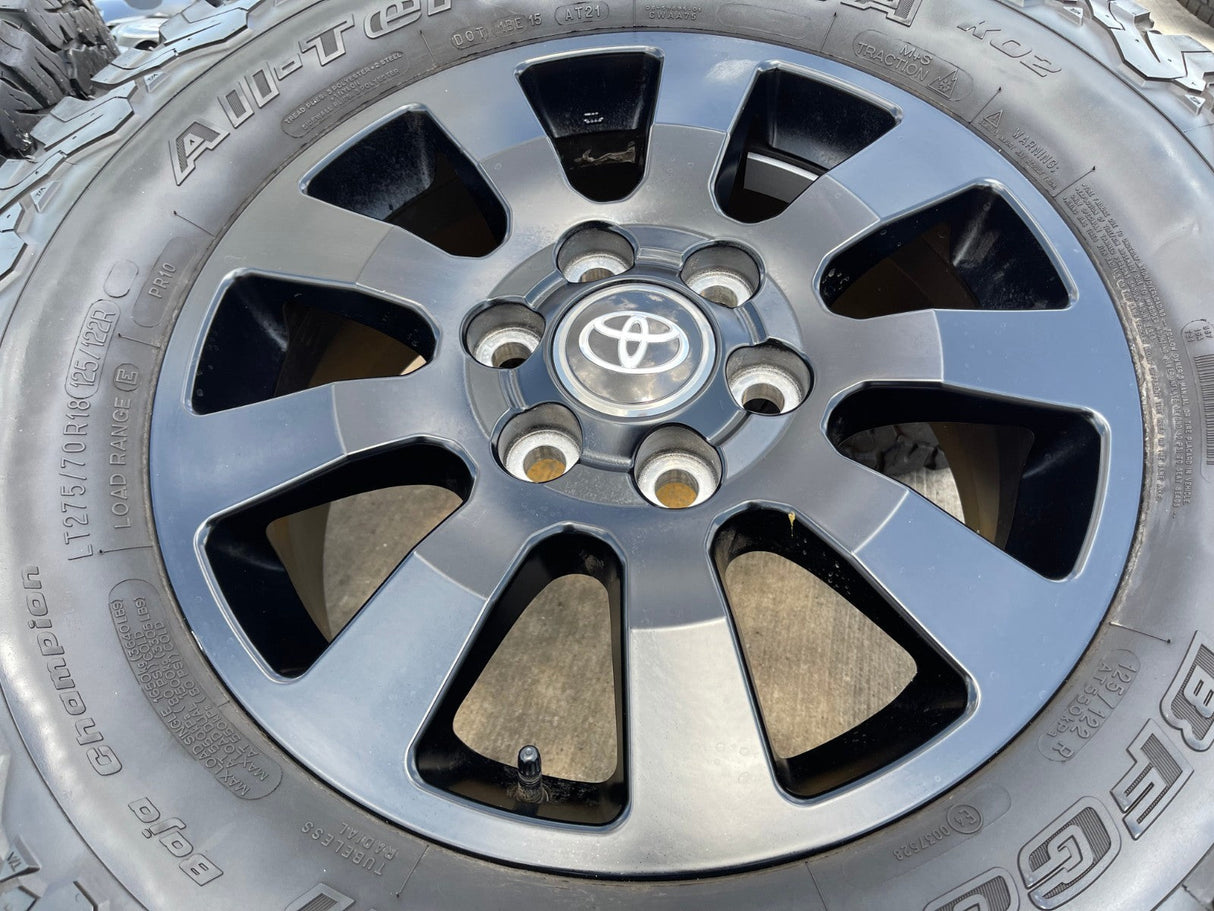 18" Toyota Land Cruiser OEM wheels rims 95952 Tundra Sequoia BFG KO2 A/T Texas Truck Tire