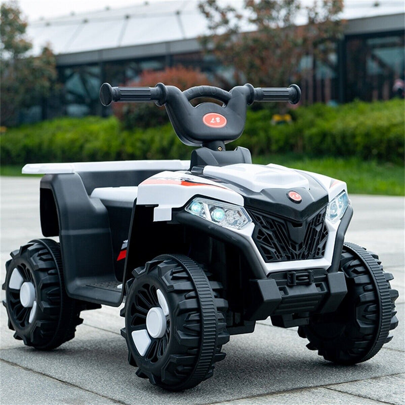 Electric ATV Ride-On Car with MP3 Player and LED Lights - 6V Battery Powered, 4-Wheeled Beach Cruiser