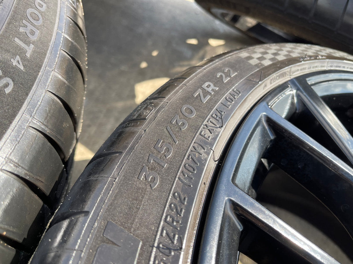 21" + 22" BMW OEM X5M X6M Series OEM 86244 86243 wheels rims MICHELIN Texas Truck Tire