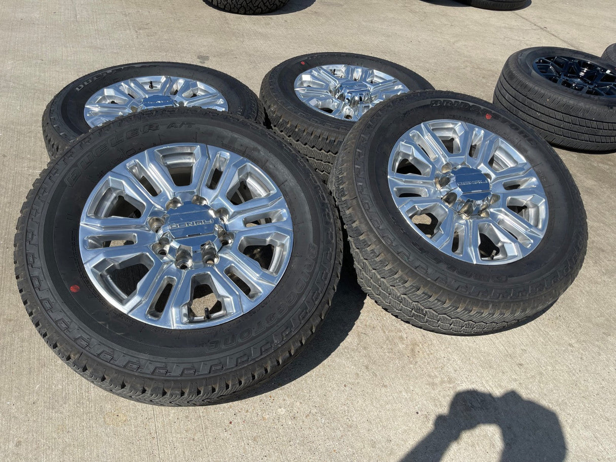 20" GMC Sierra Denali 2500 3500 OEM 5957 wheels rims tires 2022 2023 2024 2025 Texas Truck Tire
