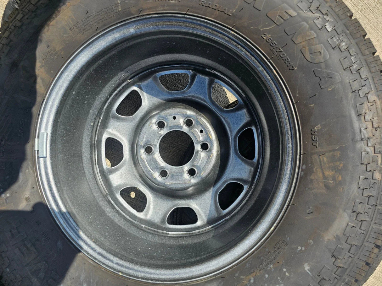 17" Ford F-150 OEM rims wheels 3857 tires steel 2020 2021 2022 2023 2024 2025 Texas Truck Tire