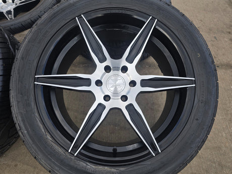 22x9.5 22" Ferrada FT2 Chevy Silverado RAM wheels rims 6x139 6x5.5 tires NITRO Texas Truck Tire