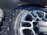 18" GMC Sierra AT4X Chevy Silverado 2500 3500 OEM 5949 wheels rims GOODYEAR A/T Texas Truck Tire