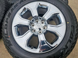 20" Dodge Ram 1500 OEM Laramie CHROME 2679 wheels rims tires 2023 2024 2025 NEW Texas Truck Tire