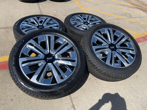 24" Cadillac Escalade IQ PLATINUM EV OEM wheels rims 2500 Hummer 2025 2026 NEW Texas Truck Tire