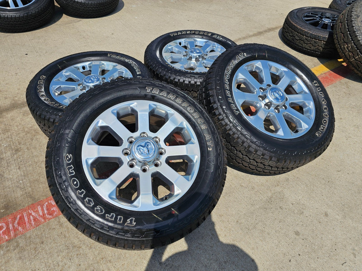 20" Dodge Ram 2500 3500 LARAMIE OEM 2700 wheels rims tires 2024 2025 2026 NEW Texas Truck Tire