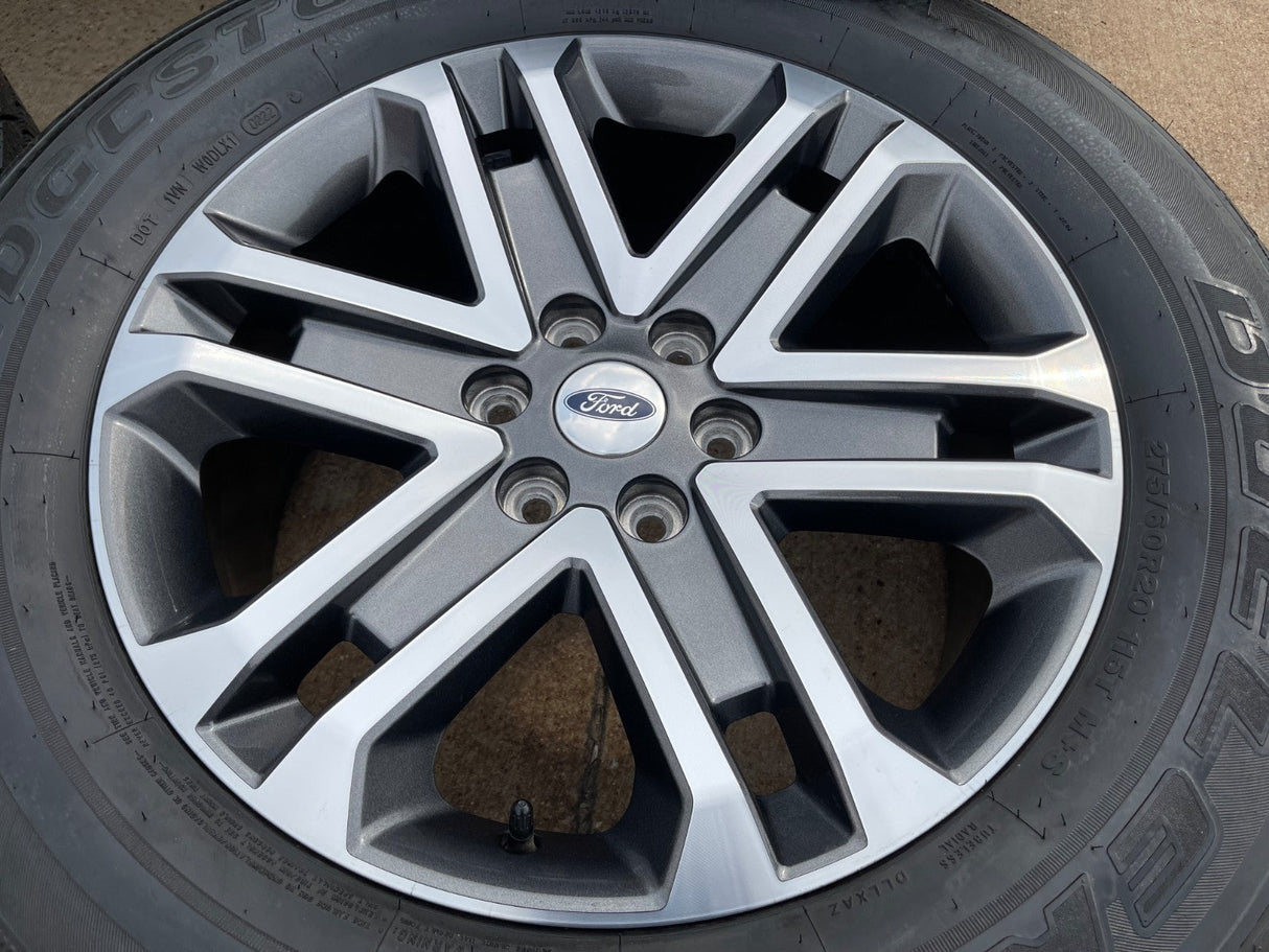 20" Ford F-150 OEM rims wheels 10345 95025 Expedition 2022 2023 2024 BRIDGESTONE Texas Truck Tire