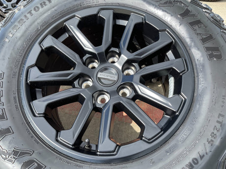 17" Ford F-150 Raptor OEM 10611 rims wheels Bronco 2025 2026 NEW GOODYEAR 33" Texas Truck Tire