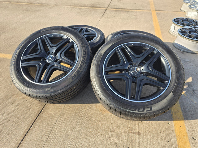 20" Mercedes G Wagon G63 AMG OEM 85326 black wheels rims tires NICE Texas Truck Tire