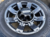 20" Ford F-250 F-350 OEM gray Lariat 10485 10296 wheels rims tires Texas Truck Tire
