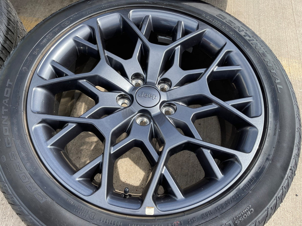 21" Jeep Grand Cherokee L OEM wheels rims 9291 Durango 2024 2025 2026 NEW Texas Truck Tire