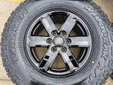 17" Ford F-150 OEM black Tremor rims wheels tires 10339 A/T4 2024 2025 2026 NEW Texas Truck Tire