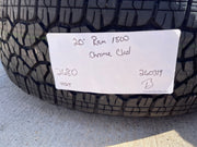 20" Dodge Ram 1500 OEM Laramie CHROME 2680 wheels rims 2025 2026 GOODYEAR NEW Texas Truck Tire