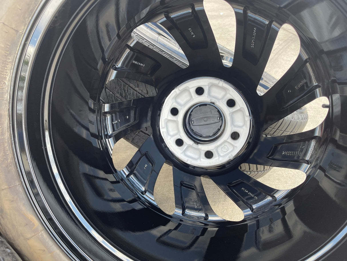 22" Lincoln Navigator BLACK LABEL OEM 10497 rims wheels tires Texas Truck Tire