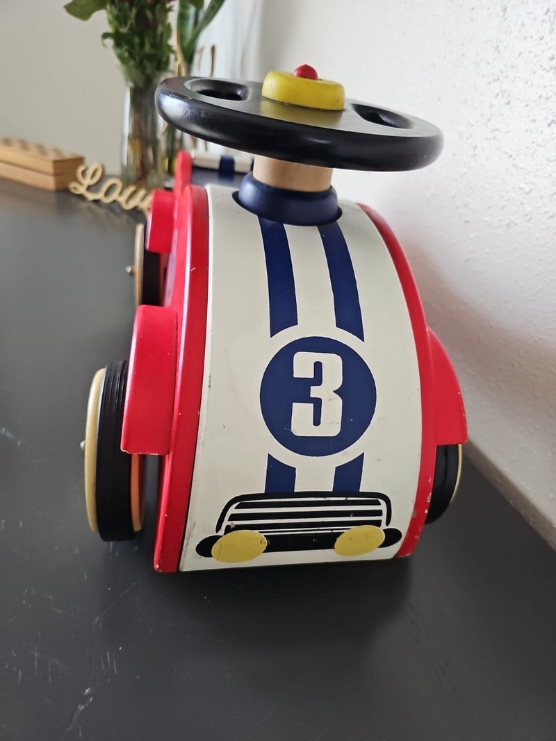 Wooden Ride-On Classic Sport Push Car for Kids