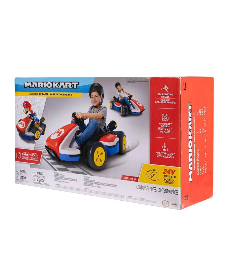 Nintendo Super Mario Kart 24 Volt 3-Speed Drifting Ride-on 8 MPH Read Descripti- -> Nintendo Super Mario Kart 24V Three-Speed Drift Ride-on 8 MPH Explore Details