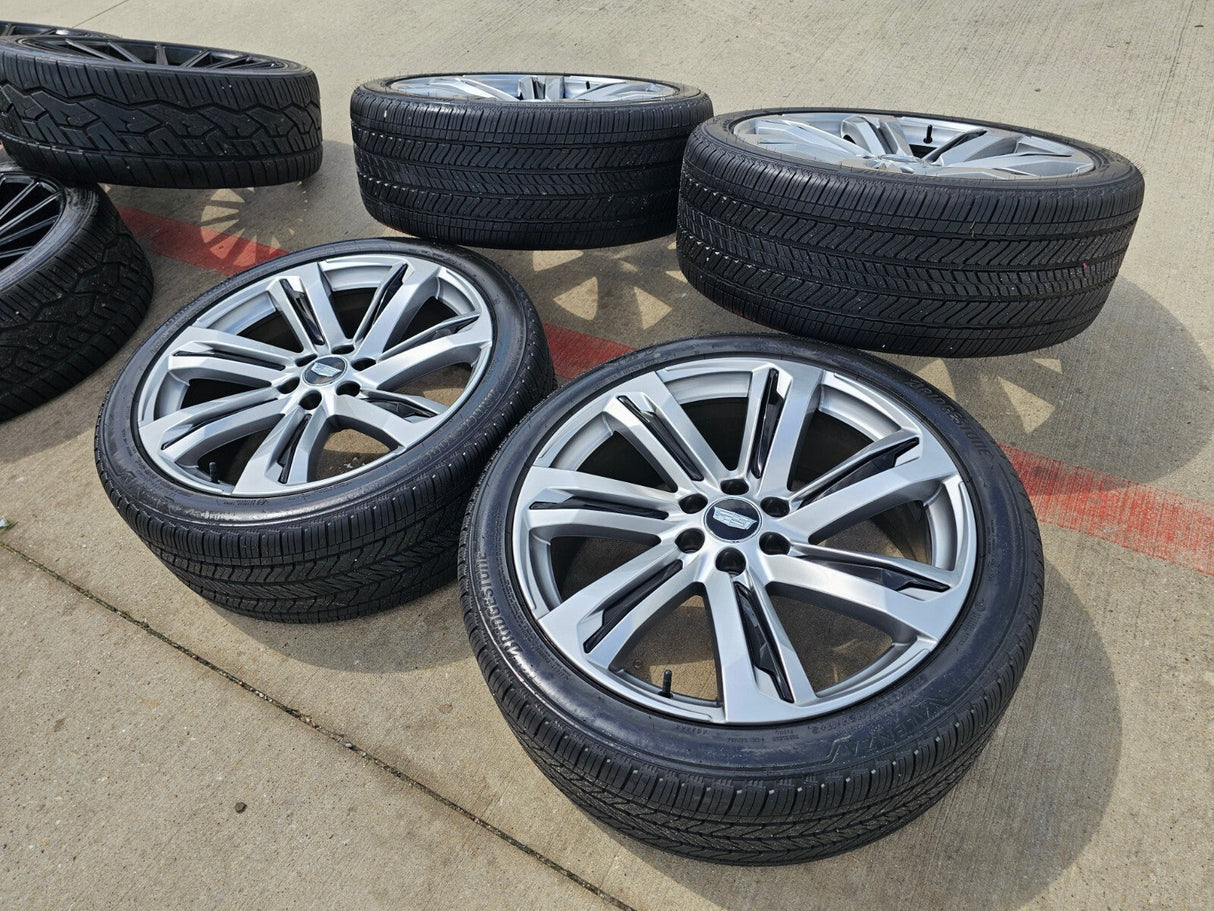 (1) 24" Cadillac Escalade V Platinum OEM wheel rim tire spare 2024 2025 2026 NEW Texas Truck Tire