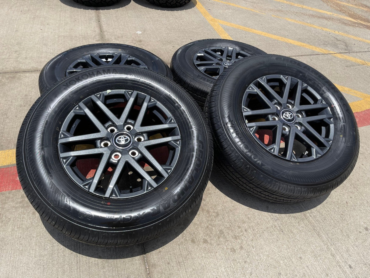 18" Toyota Tundra TRD OEM wheels rims 75281 Sequoia LX600 2025 2026 NEW Texas Truck Tire