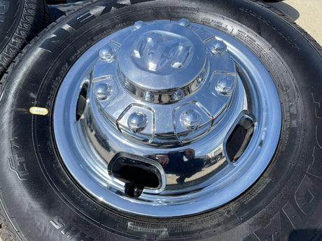 17" Dodge Ram 3500 Dually 8x200 wheels rims 2703 2704 OEM 2024 2025 2026 NEW Texas Truck Tire