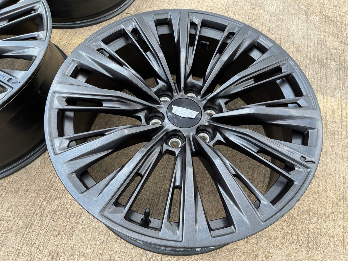 22" Cadillac Escalade V V600 Platinum OEM ORIGINAL wheel rim 2023 2024 2025 NEW Texas Truck Tire