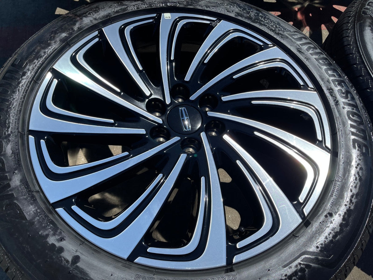22" Lincoln Navigator OEM 10666 rims wheels BLACK LABEL 2026 BRIDGESTONE NEW Texas Truck Tire