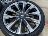 24" Cadillac Escalade PLATINUM OEM wheels rims V 2023 2024 2025 2026 2027 NEW Texas Truck Tire