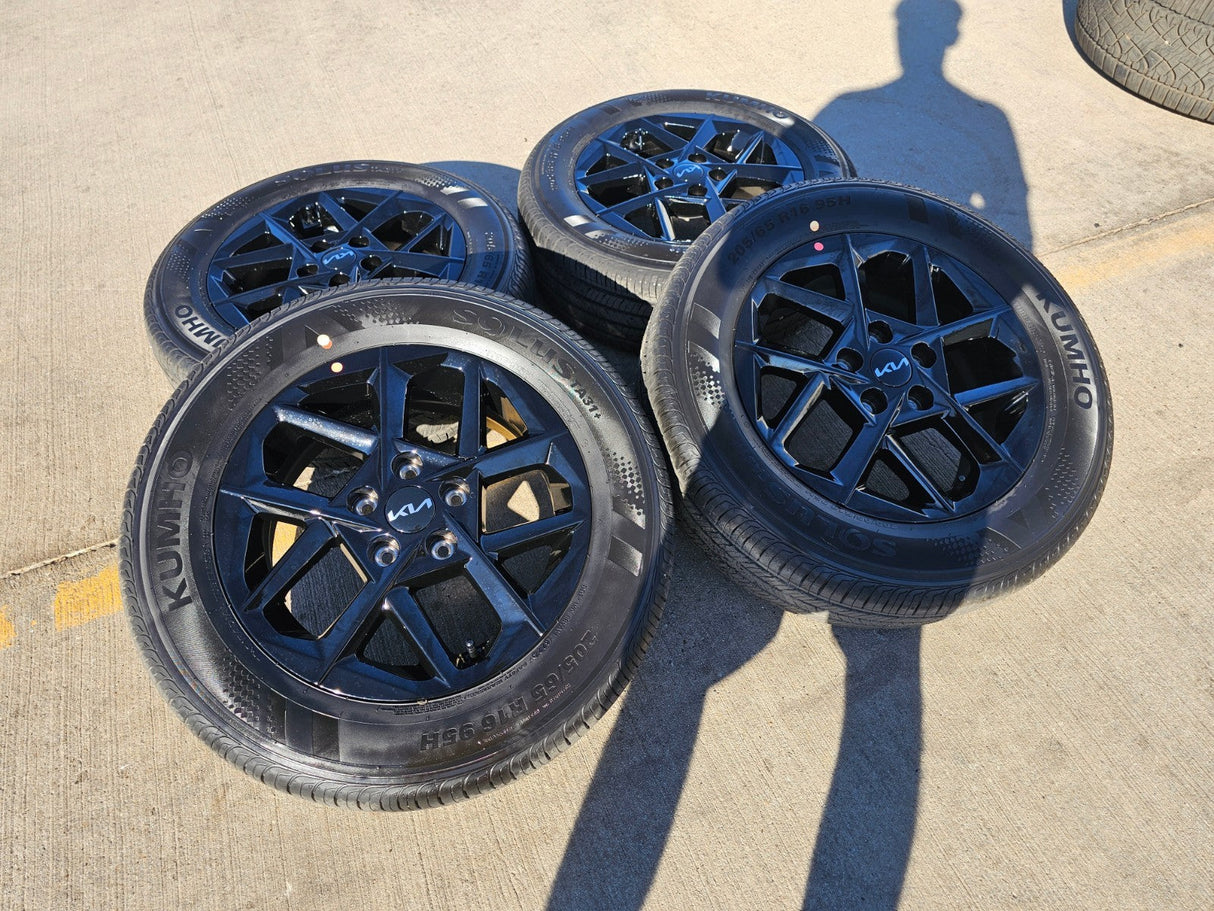 16" Kia K4 K5 OEM wheels rims tires Stinger Forte Optima 2023 2024 2025 2026 NEW Texas Truck Tire