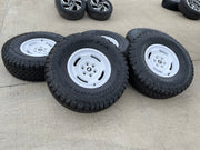 17" Ford Bronco HERITAGE SASQUATCH OEM 10463 wheels rims white 37" BFG NEW Texas Truck Tire