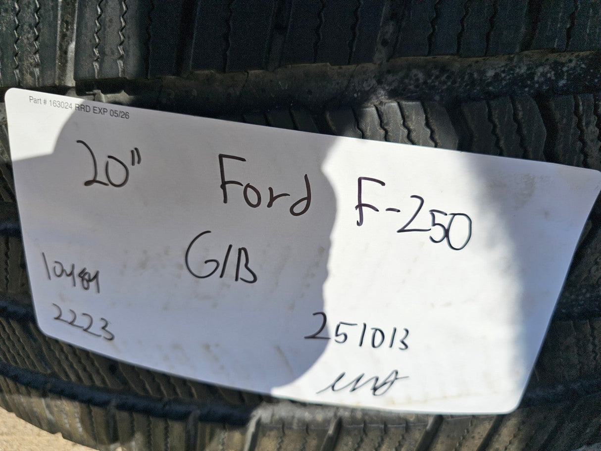 20" Ford F-250 F-350 OEM black TREMOR 10299 10484 wheels rims MICHELIN DEFENDER Texas Truck Tire