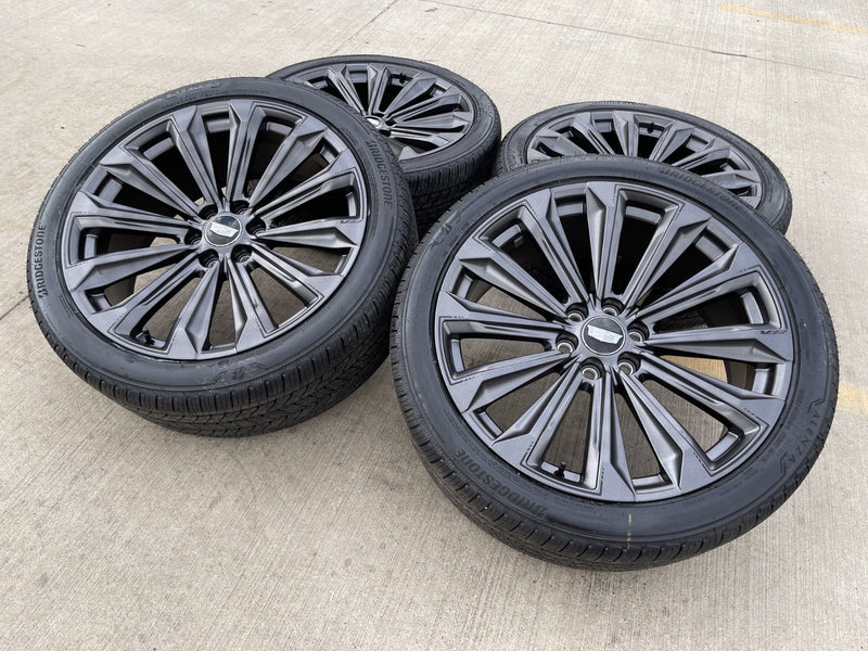 24" Cadillac Escalade V OEM wheels rims tires 2022 2023 2024 2025 2026 NEW Texas Truck Tire