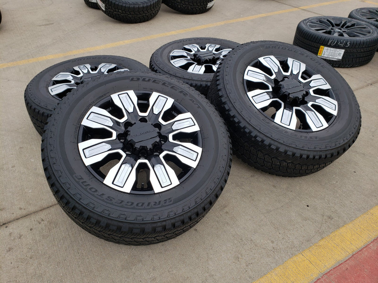 20" GMC Sierra DENALI ULTIMATE 2500 3500 OEM wheels rims 5958 14138 A/T tires Texas Truck Tire