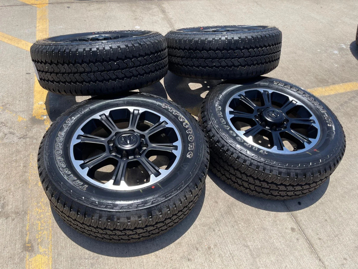 20" Dodge Ram 2500 3500 LARAMIE OEM wheels rims A/T tires 2025 2026 NEW Texas Truck Tire